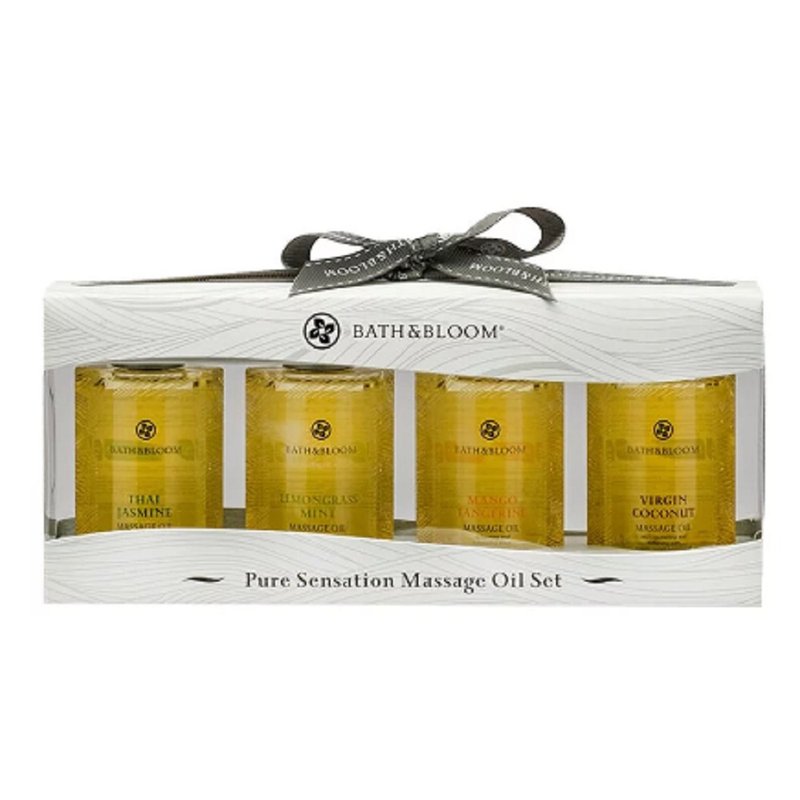 【Bath & Bloom】天然纯植物按摩油礼盒 50mlx4 - 身体护肤/按摩油 - 其他材质 