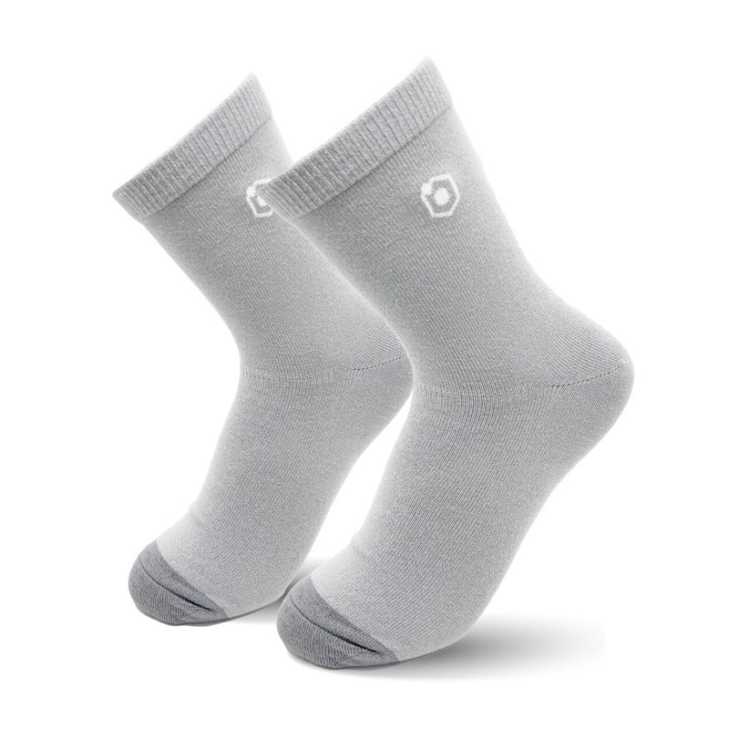 台湾制造 安全认证 Coolmax 顶级机能袜 灰 抑菌除臭 袜子 22-26cm - 袜子 - 其他人造纤维 蓝色