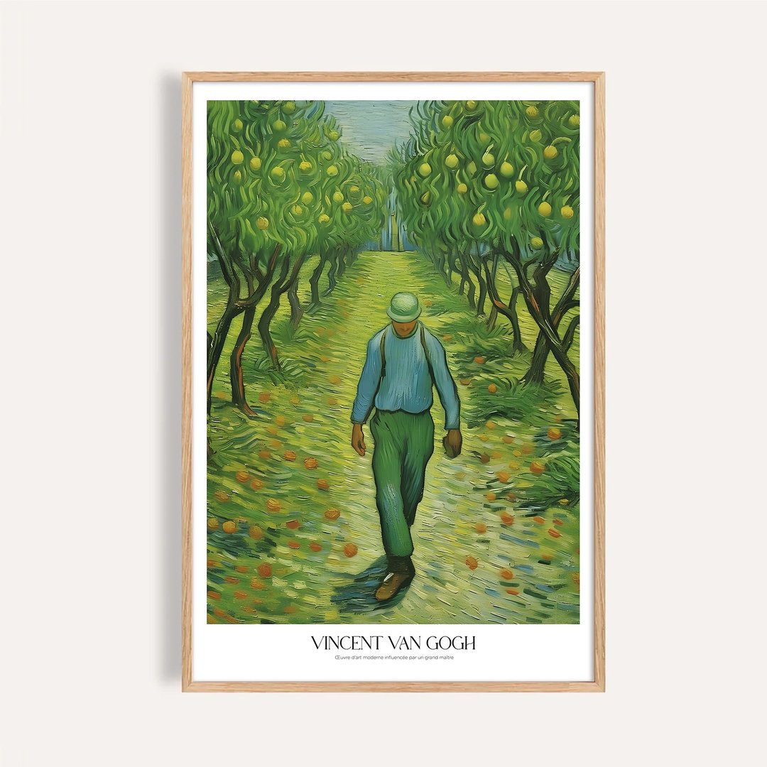 果园小径 Orchard Path / 梵谷果园 客厅挂画 无框画 - 海报/装饰画/版画 - 纸 
