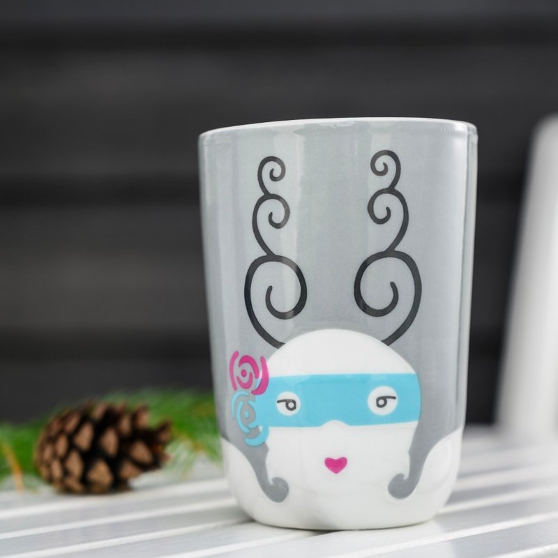 丹麦QDO Folklore 双层陶瓷杯 - Charlotte 法国 - 其他杯子 - 瓷 多色