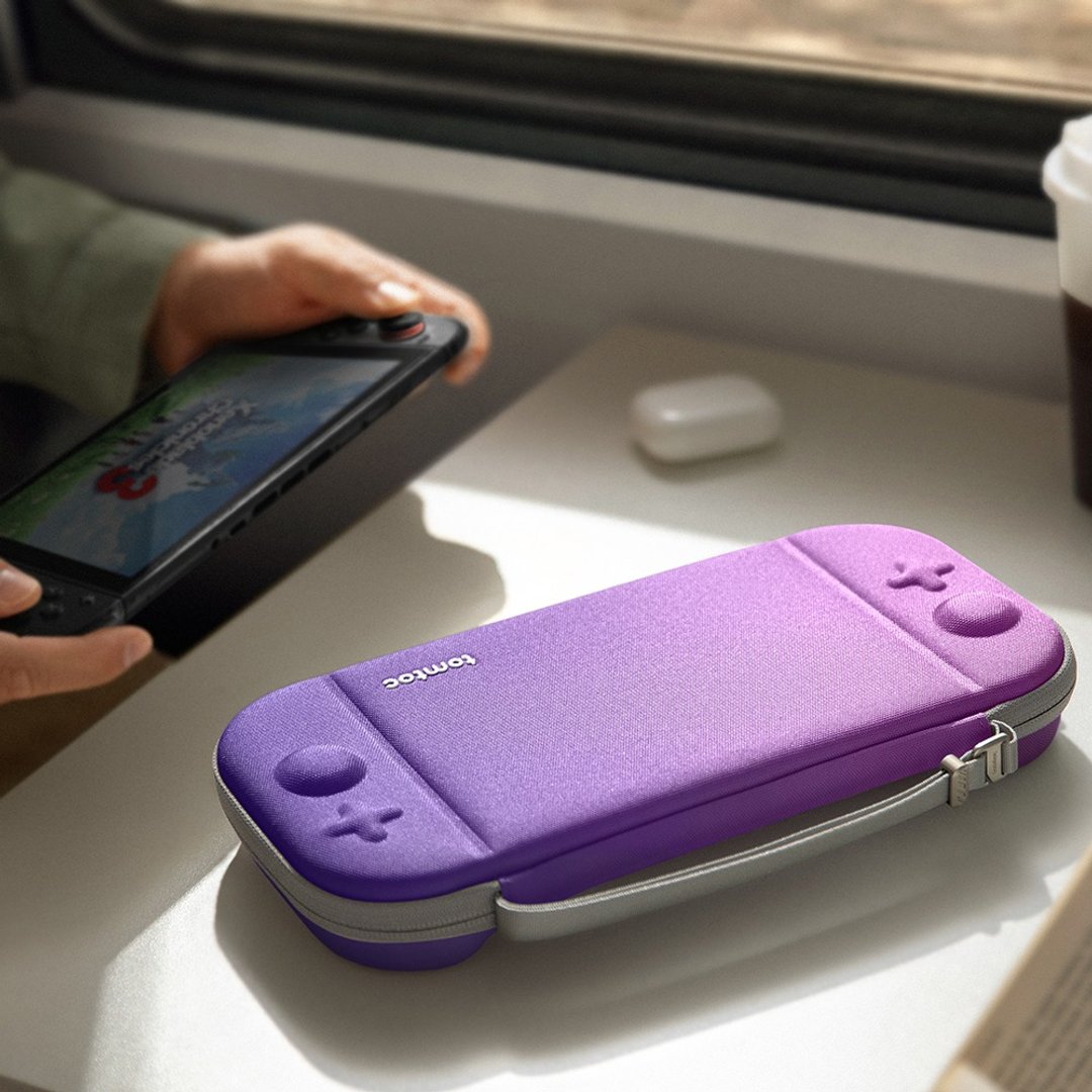 Tomtoc 玩家首选二代 Switch 2 主机收纳包 紫 - 其他 - 聚酯纤维 紫色