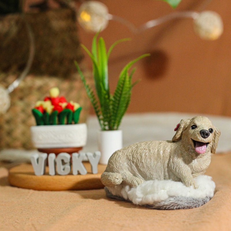 【定制宠物模型】腊肠狗 毛小孩 公仔 纪念 配件 订制  7-8厘米 - 玩偶/公仔 - 其他材质 