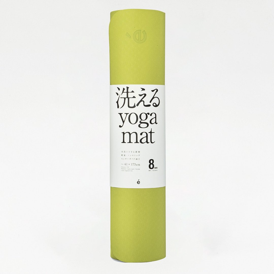 Erugam好洗瑜珈垫8mm 无毒瑜珈器材 运动用品 瑜伽垫 礼物 - 瑜珈垫 - 橡胶 绿色