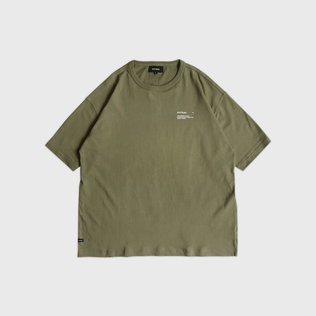 DYCTEAM - organic loose tee (green) - 男装上衣/T 恤 - 棉 绿色