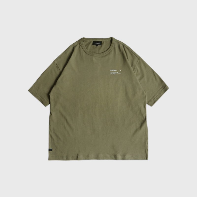DYCTEAM - organic loose tee (green) - 男装上衣/T 恤 - 棉．麻 绿色