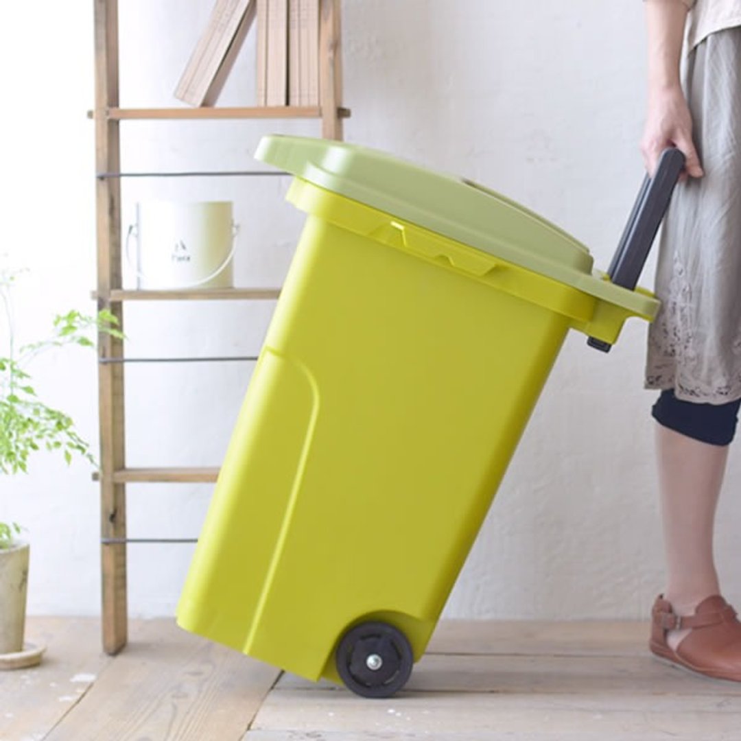 日本 eco container style 机能型户外拉杆式垃圾桶 45L - 共三色 - 垃圾桶 - 塑料 多色