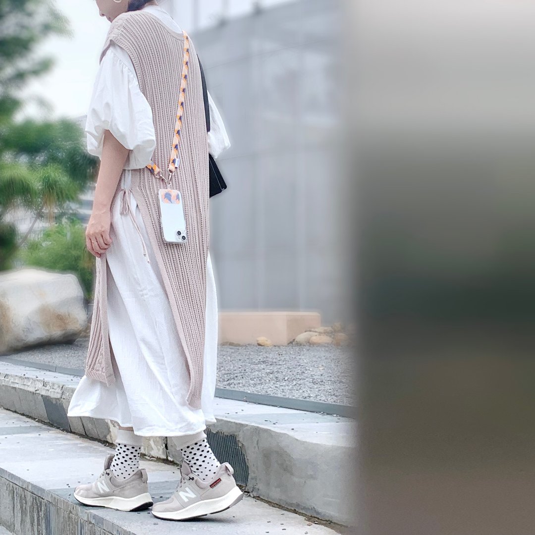 蕨配手机夹片挂绳组-半边羽裂凤尾蕨| 手机绳 手机背带 毕业礼物 - 手机配件 - 塑料 黄色