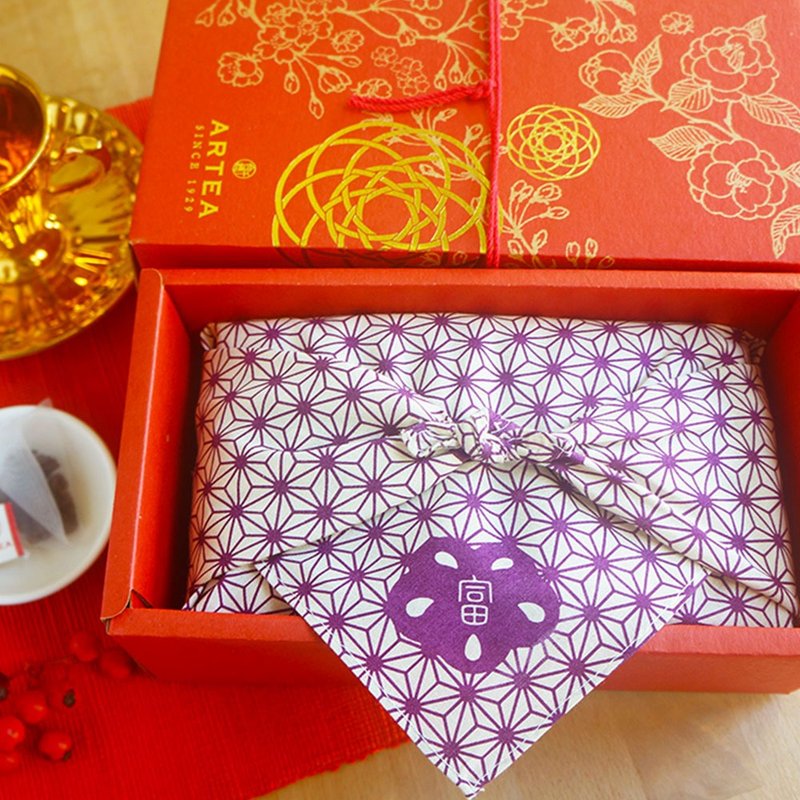 ARTEA【富】3款精选好茶礼盒/手采手制台湾茶 - 茶 - 棉．麻 红色