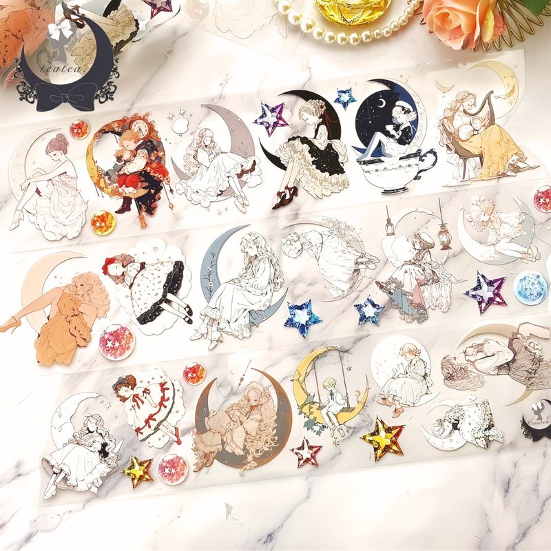 Băng PET Dòng sản phẩm Trăng Con - 纸胶带 - 其他材质 