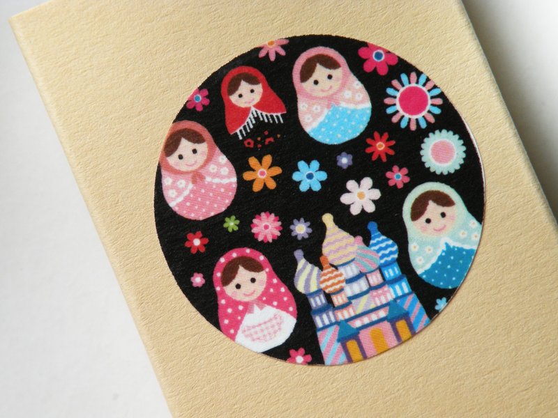 俄罗斯娃娃纸胶带 - 纸胶带 - 纸 黑色