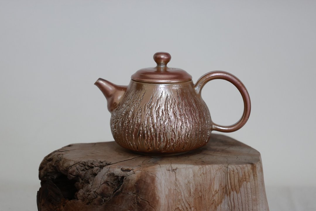 柴烧茶壶/爆裂纹/180ml/泷间拾光 - 茶具/茶杯 - 陶 