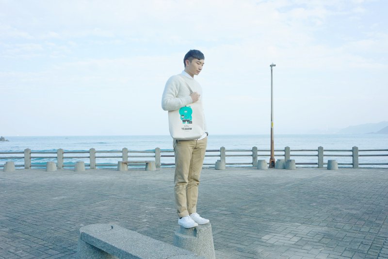 贝尔 Work Day-小黄间帆布袋/包包 - 侧背包/斜挎包 - 棉．麻 白色