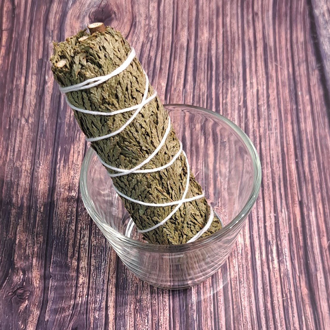 雪松烟熏棒 | 5寸 | 净化 | 保护 | 招财 | 真空包装 - 香薰/精油/线香 - 植物．花 绿色