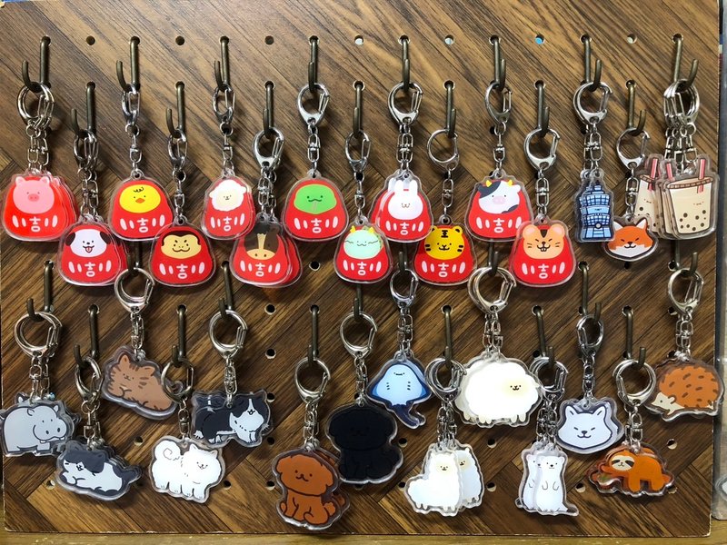 灰尘吊饰 - | 灰尘动物吊饰 大 | 压克力吊饰 礼物 钥匙圈 吊饰 - 吊饰 - 塑料 多色