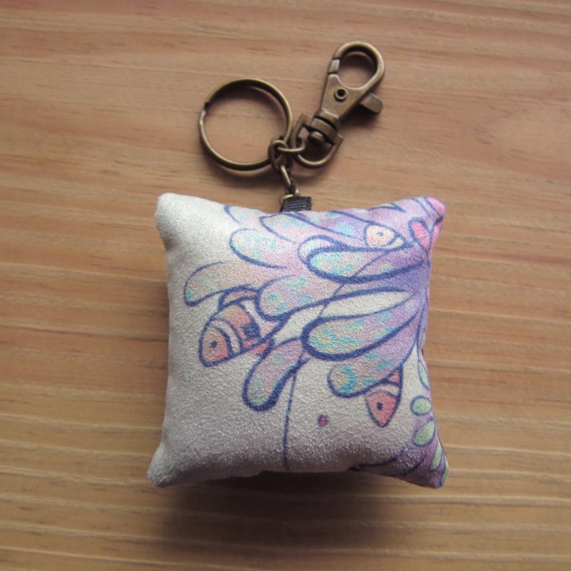 Jungle Find 丛林找 / 手工钥匙圈吊饰 /海底世界-珊瑚与小丑鱼 - 钥匙链/钥匙包 - 聚酯纤维 紫色