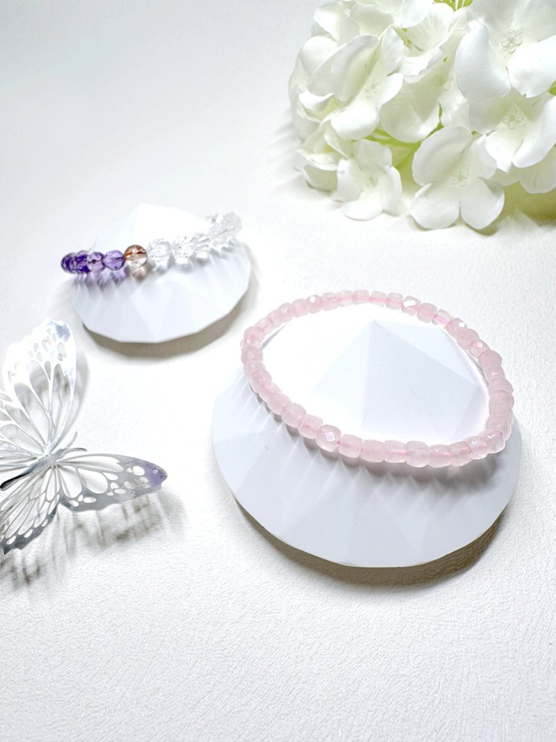 粉晶 Rose Quartz 手链 - 手链/手环 - 水晶 