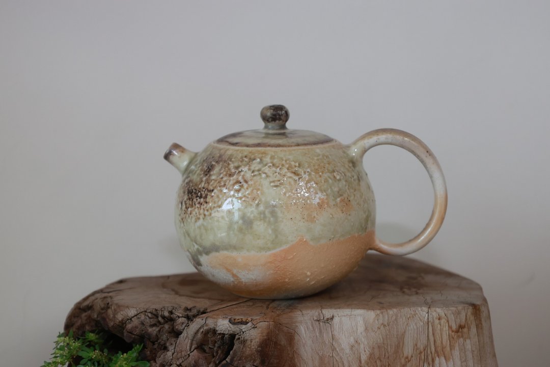 柴烧瓷壶/青瓷釉系列/200ml/泷间拾光 - 茶具/茶杯 - 陶 