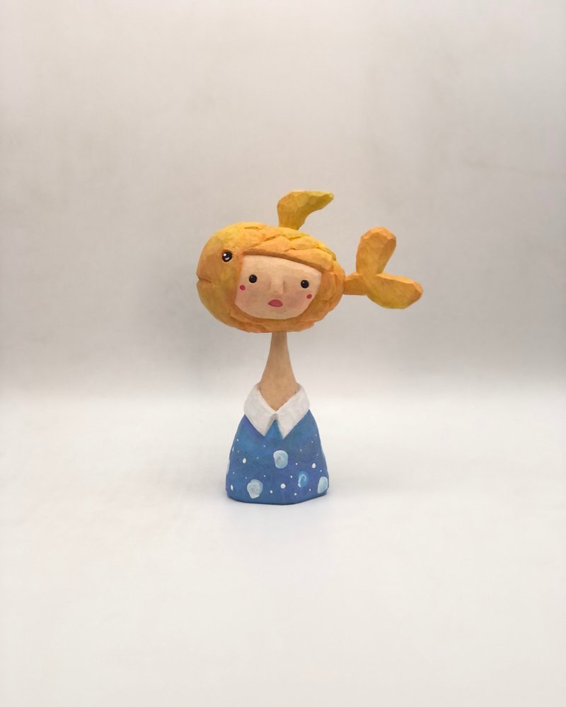 鱼头 - 摆饰 - 木头 