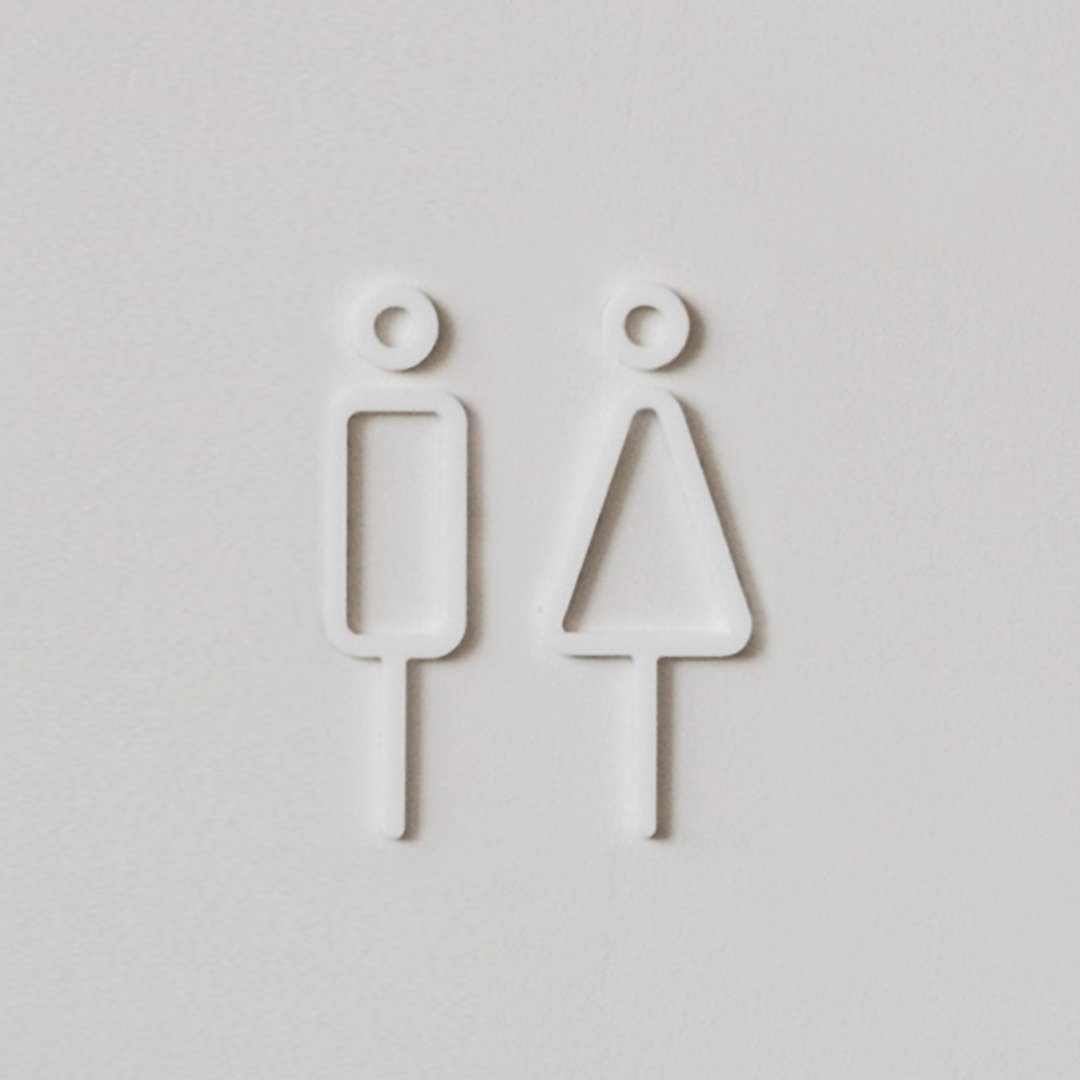 MOHEIM RESTROOM SIGN 男女标示 白 - 其他 - 塑料 白色