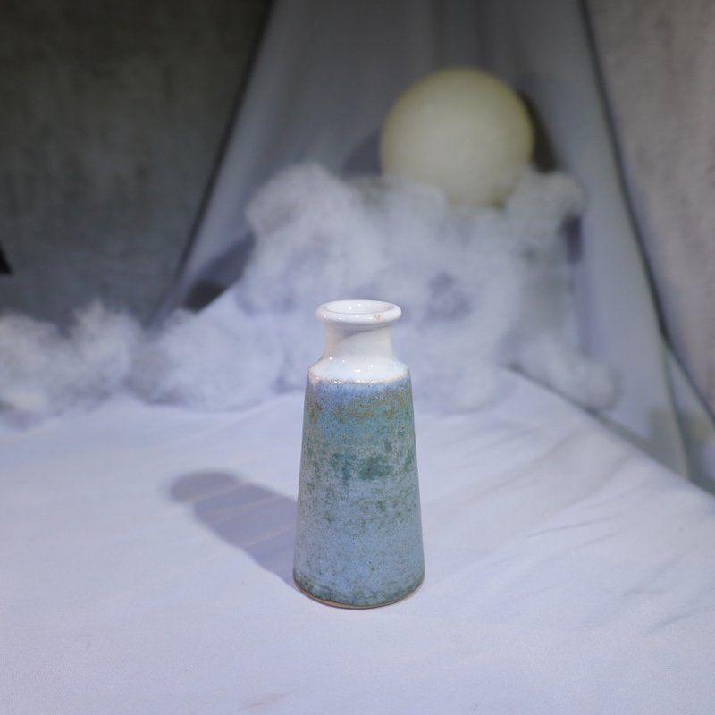 岩白群小高腰花瓶-约8.5CM - 花瓶/陶器 - 陶 多色