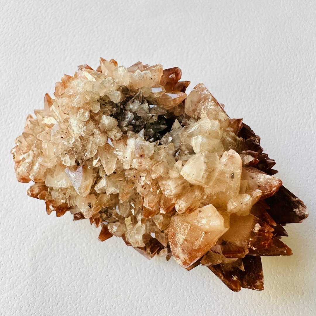 大冶羽毛方解石 牛11 原矿水晶矿标宝石 吸引力法则 显化脉轮高频 - 摆饰 - 其他材质 红色
