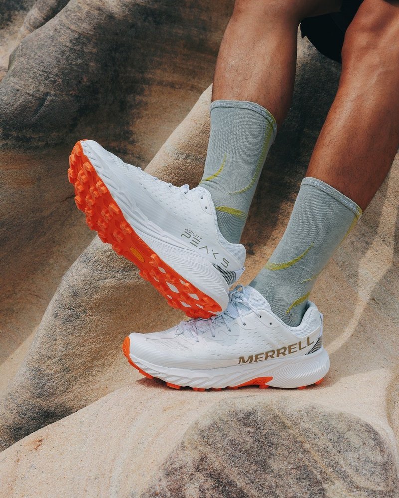 MERRELL AGILITY PEAK 5轻量户外越野慢跑运动鞋 男鞋-白色 - 男款运动鞋/球鞋 - 其他材质 