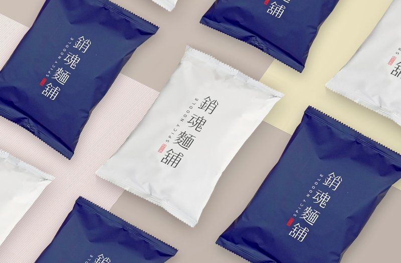 台湾免运  6蓝6白 综合尝鲜 12包 - 面/面线/米粉 - 其他材质 蓝色