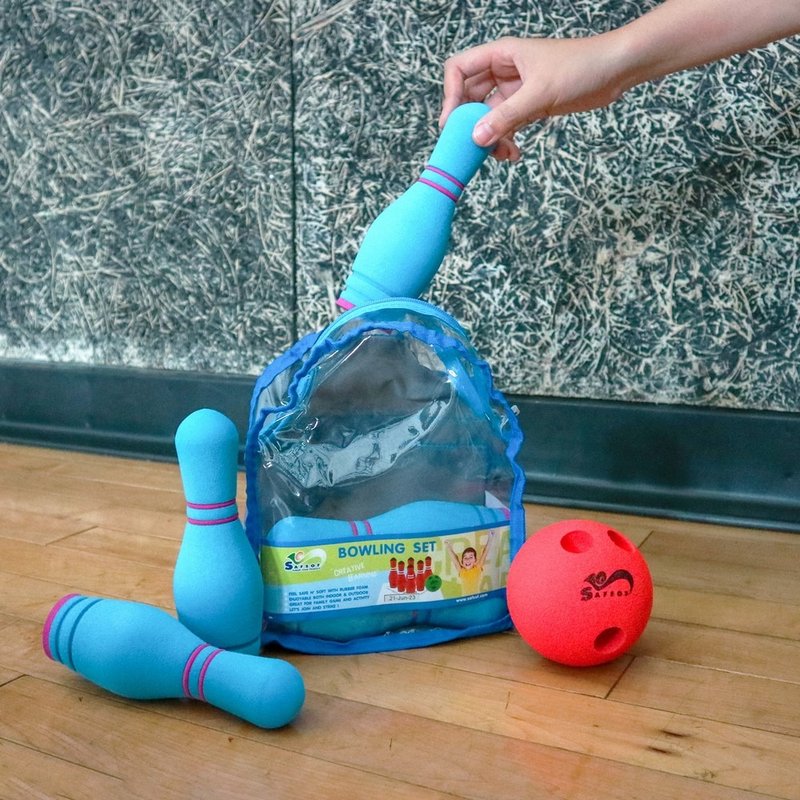 泰国【Safsof】迷你极静保龄球组(蓝/橘) - 运动/健身用品 - 其他材质 多色