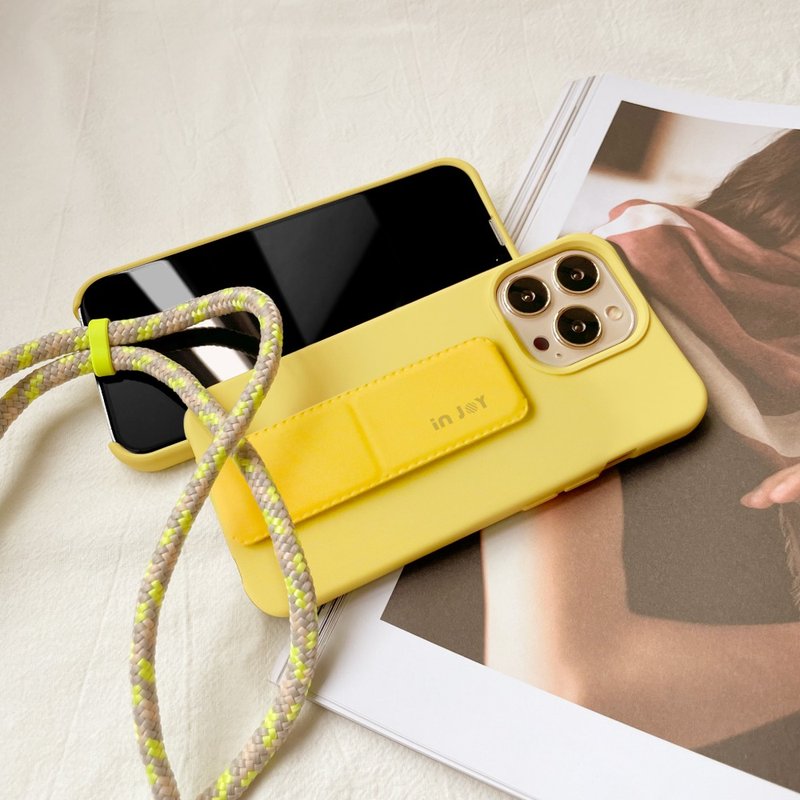 iPhone 14/13/SE3 可拆式Urban Colourful 阳光黄 背绳防摔手机壳 - 手机壳/手机套 - 塑料 黄色