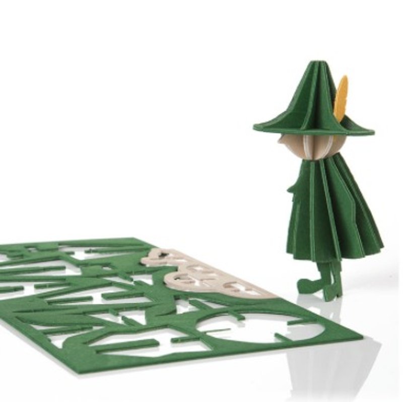 【芬兰制】乐宜 3D 立体拼图桦木明信片- 噜噜米系列/阿金(11cm) - 卡片/明信片 - 木头 