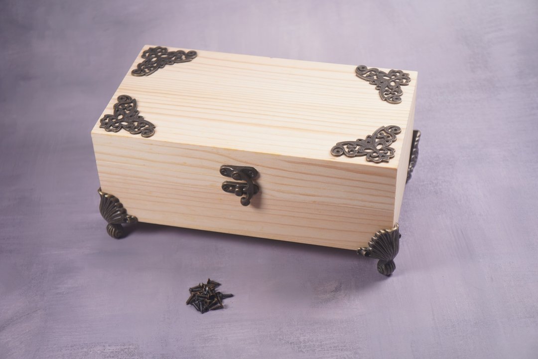 原木DIY高脚收纳盒 - 零件/散装材料/工具 - 木头 卡其色