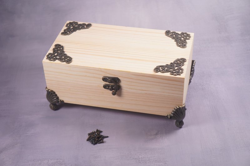 原木DIY高脚收纳盒 - 零件/散装材料/工具 - 木头 卡其色