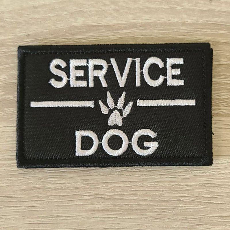 战术徽章(Service Dog款) - 衣/帽 - 绣线 黑色