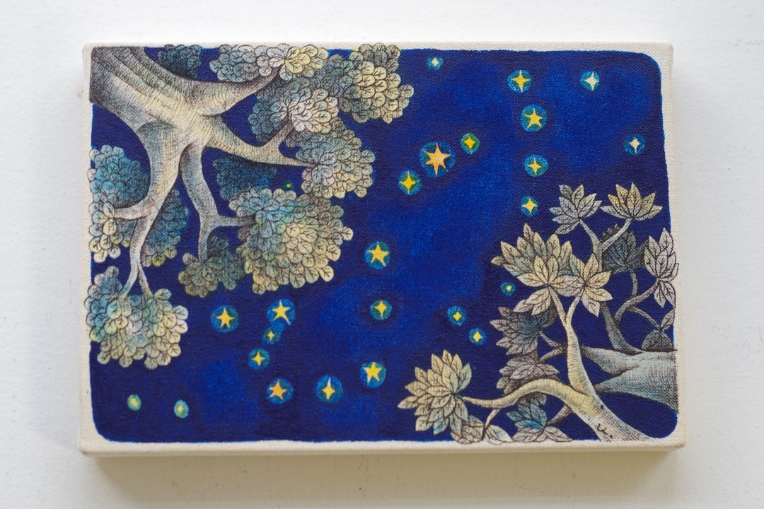 Scorpio  Original painting  蠍座  原画  watercolor - 海报/装饰画/版画 - 棉 蓝色