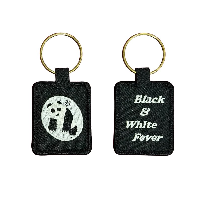 刺绣钥匙圈 ft. 熊猫 - 钥匙链/钥匙包 - 其他金属 