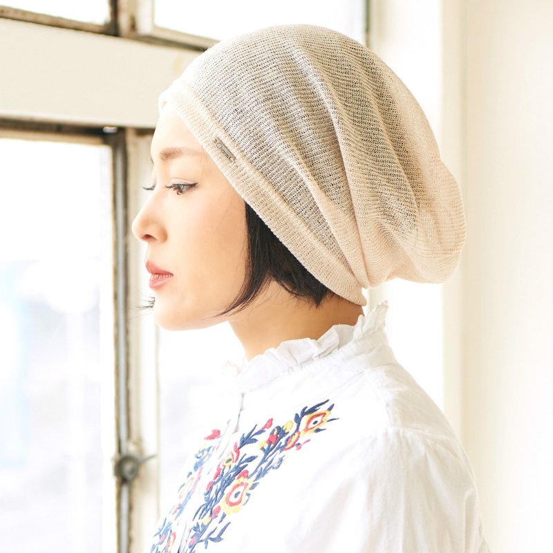 男士和女士休闲网眼无檐小便帽，下垂波西米亚风帽子，凉爽轻质帽子 - 帽子 - 聚酯纤维 