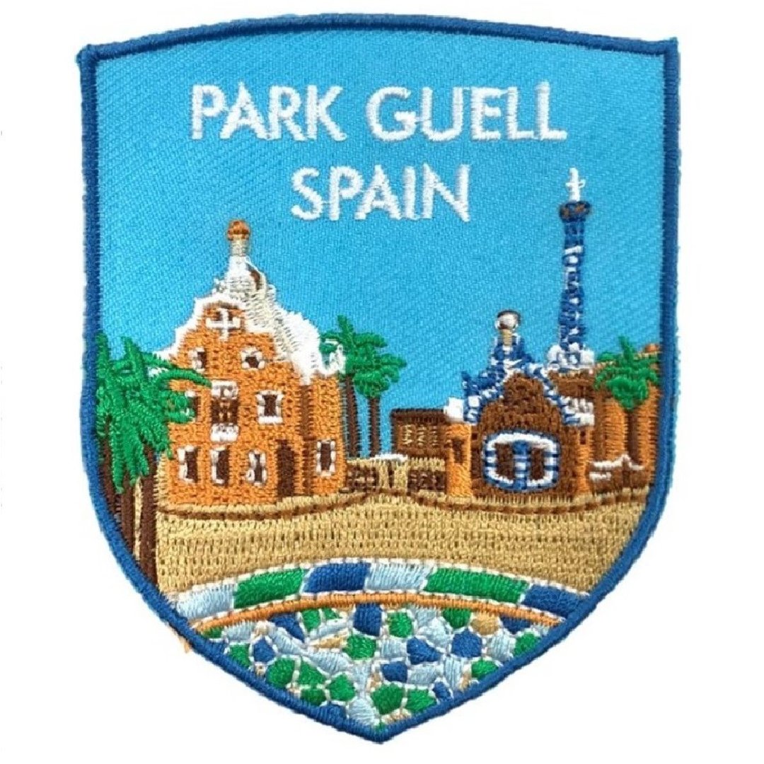 西班牙 桂尔公园 SPAIN 地标布章 贴布 布标 烫贴 徽章 肩章 识别 - 徽章/别针 - 绣线 多色