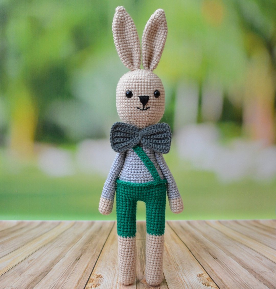 English PATTERN,pattern bunny,toy pattern,amigurumi pattern,crochet pattern - Logo 设计/图案设计 - 其他材质 