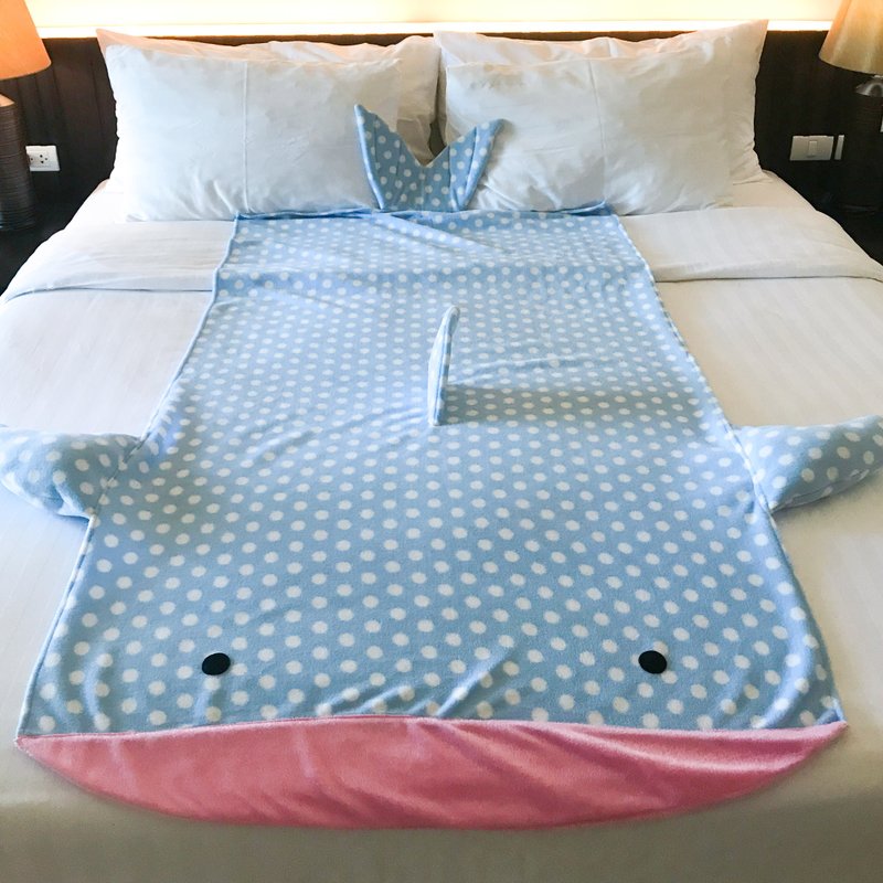 鲸鲨造型毛毯 - 被子/毛毯 - 聚酯纤维 蓝色