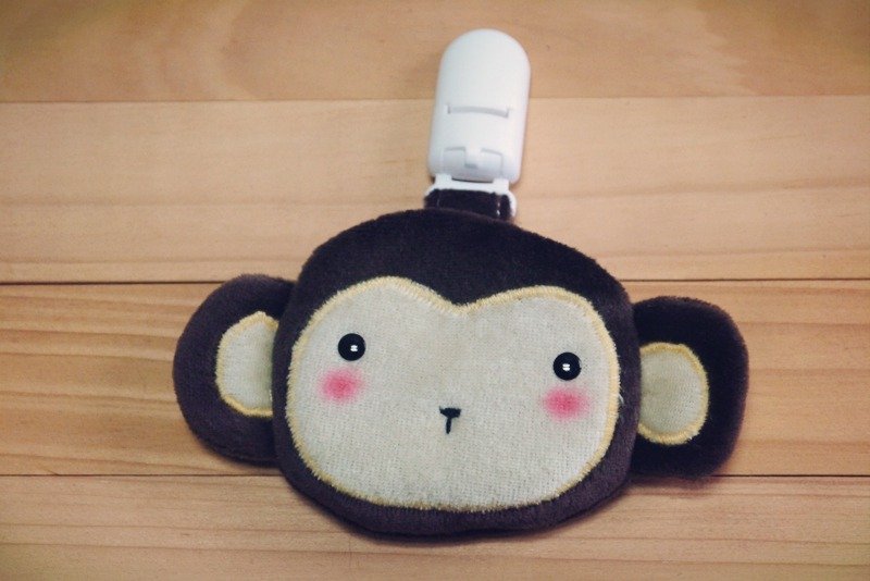 Bucute小猴护身符.御守套/宝宝专用/手工制作/弥月礼物 - 满月礼盒 - 其他材质 咖啡色