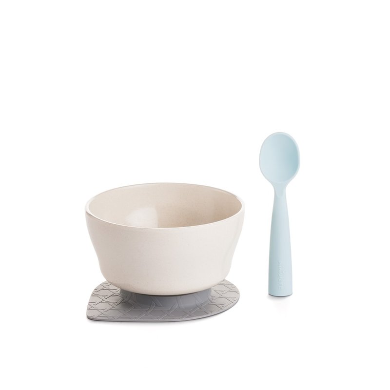 Miniware 天然宝贝儿童学习餐具 新生宝宝入门组-牛奶+薄荷绿 - 儿童餐具/餐盘 - 环保材料 