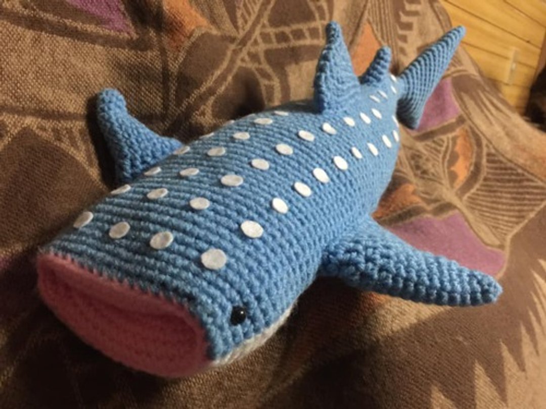 Crochet Sea Creatures Whale shark Amigurumi - 编织/刺绣/羊毛毡/裁缝 - 棉 