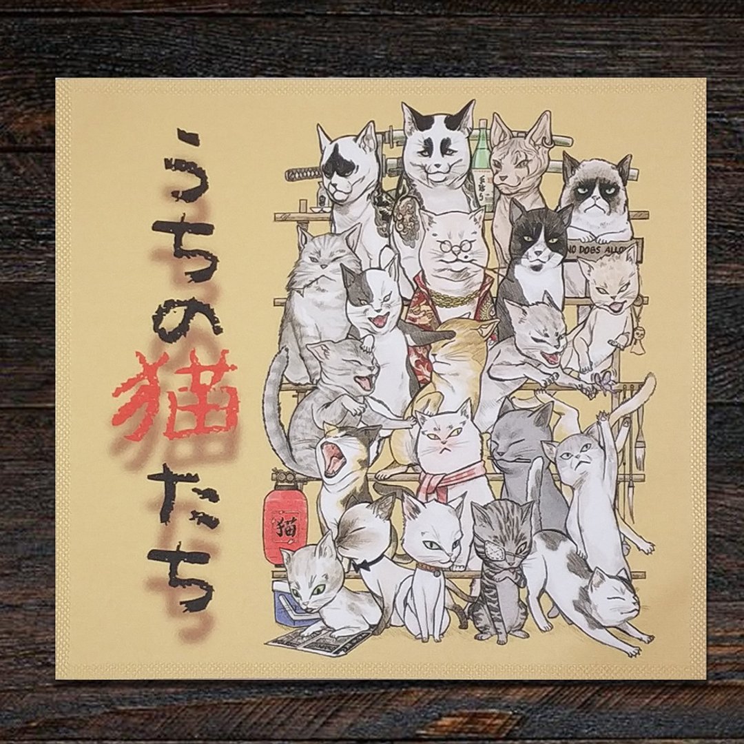 3猫小铺~猫家族 万用擦拭布 - 眼镜盒/眼镜布 - 棉 