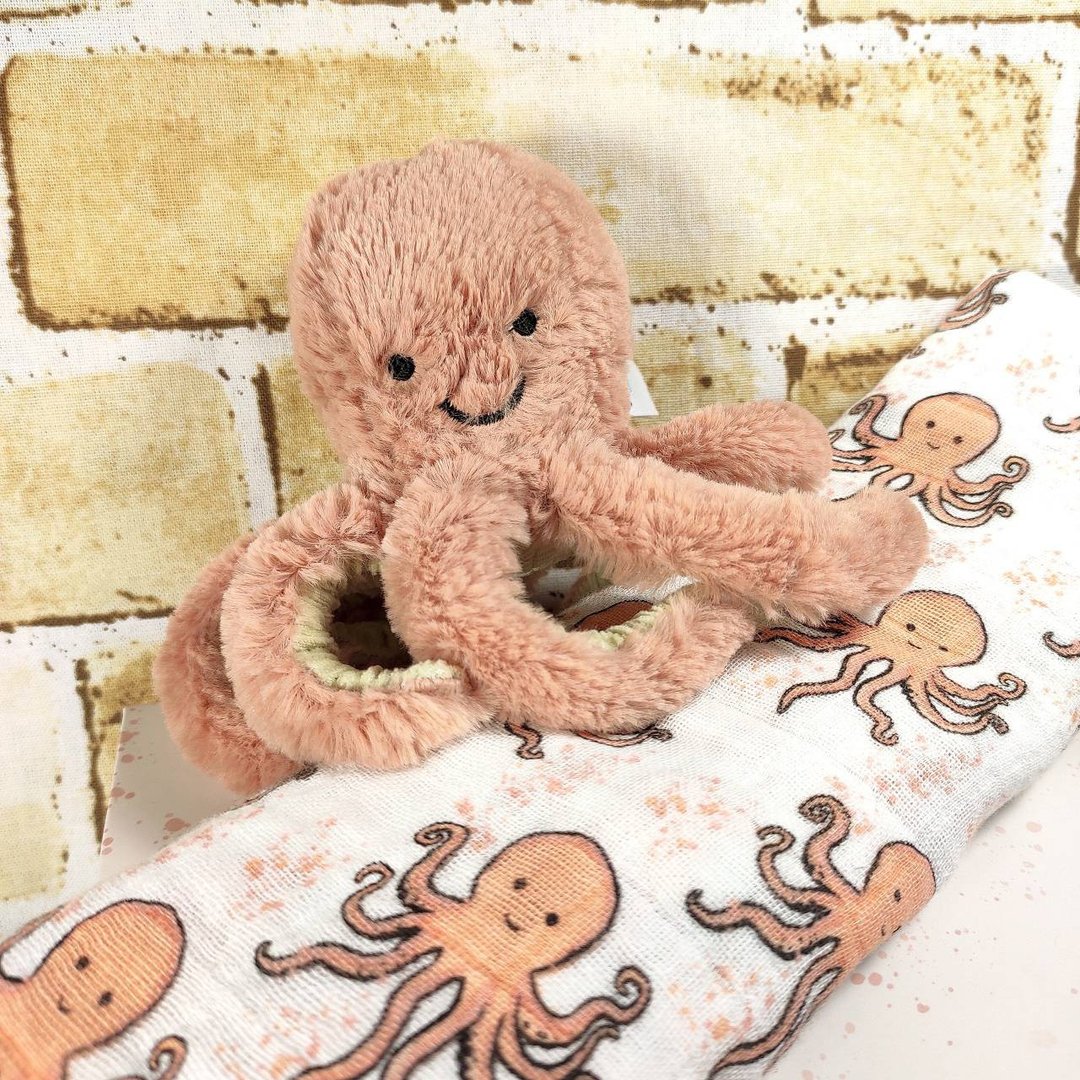 Odell Octopus 迷你章鱼哥 14厘米 - 玩偶/公仔 - 聚酯纤维 粉红色