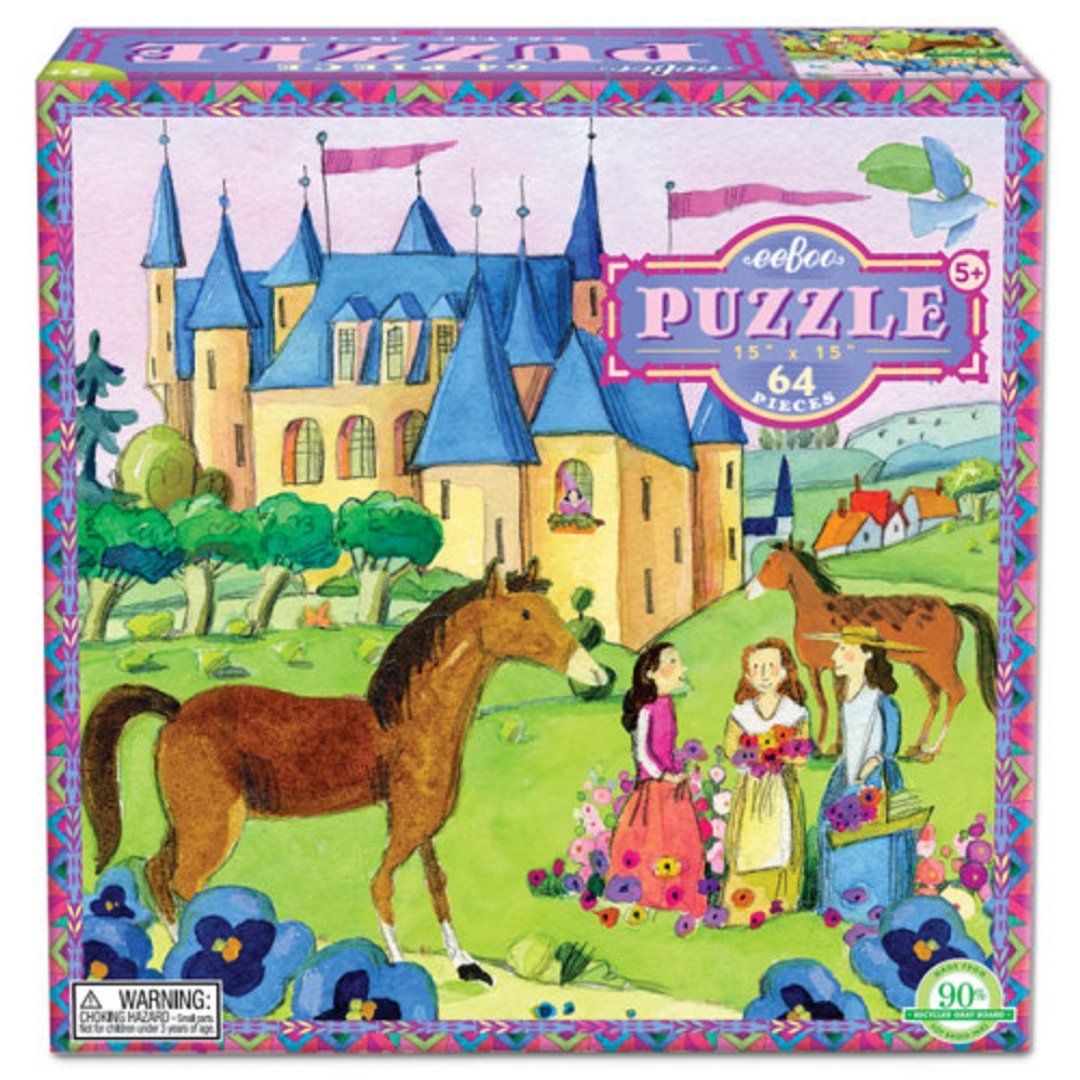 eeBoo 64片拼图 -- Castle  64 Piece Puzzle 城堡 - 拼图 - 纸 多色