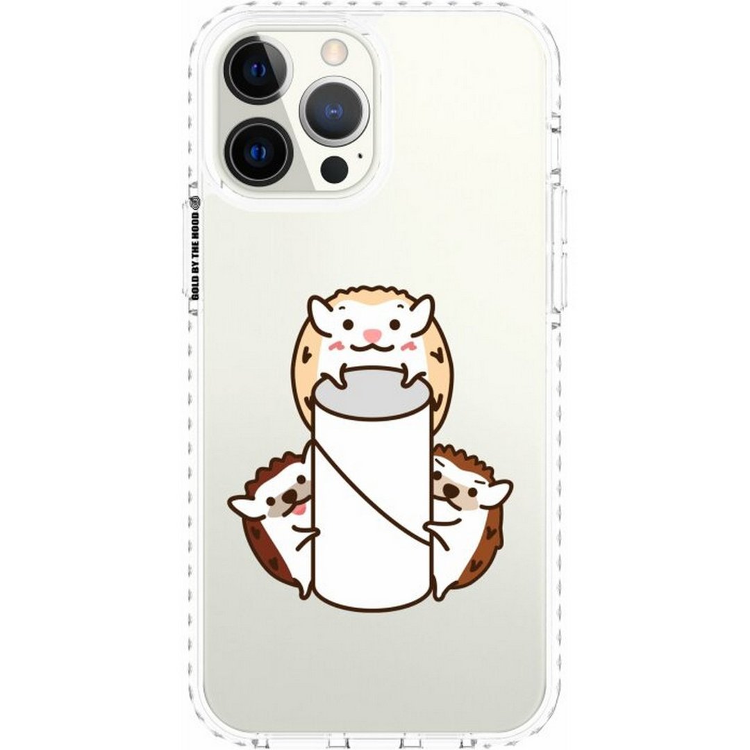 Hedgie与厕纸筒刺身小姐iPhone 16 Samsung S25 气垫防摔保护壳 - 手机壳/手机套 - 塑料 多色
