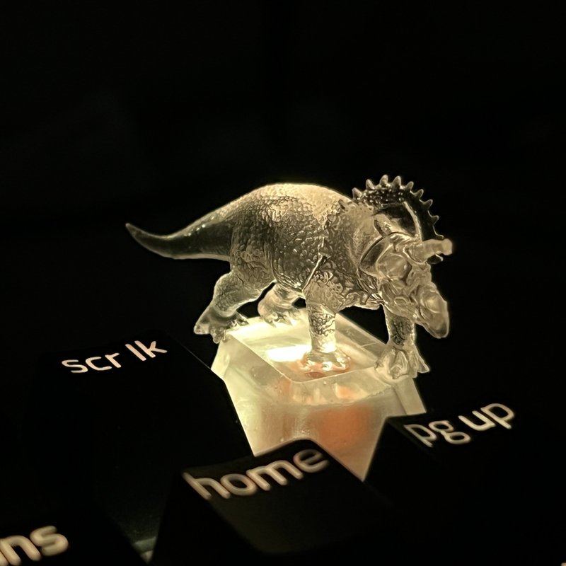 键帽, 恐龙, 三角龙, 透明, 清晰, 游戏, 键盘, 樱桃MX - 其他 - 塑料 透明