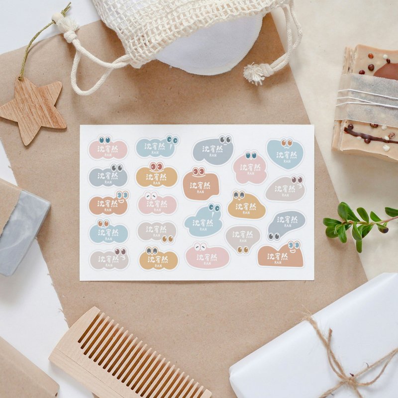 变形宝宝 防水姓名贴(160小张.雾面) - 贴纸 - 其他材质 