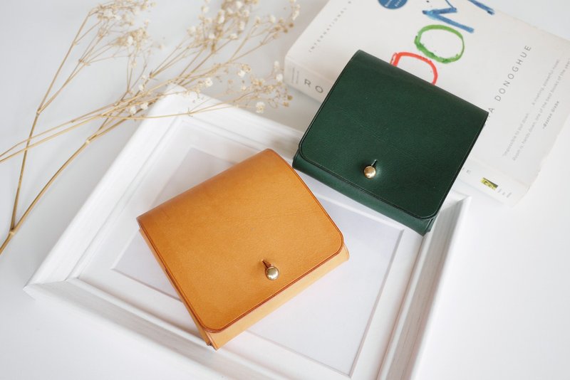 CHD02 方块零钱包 Coin Purse - 零钱包 - 真皮 绿色