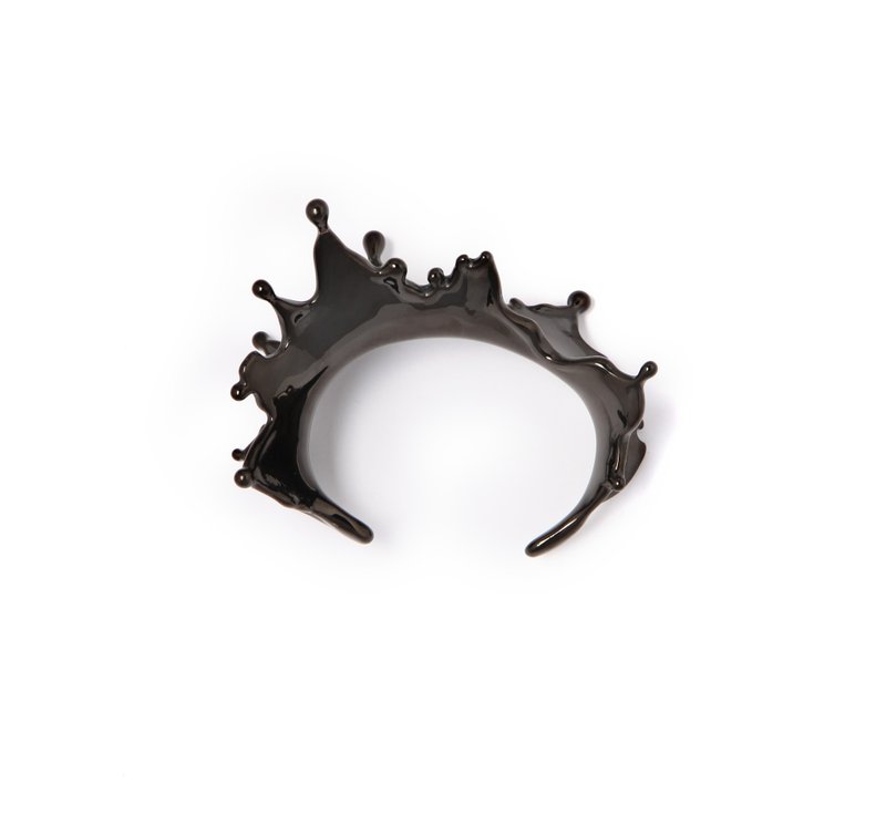 Spin Bracelet 黑色水花手镯 - 手链/手环 - 其他金属 黑色